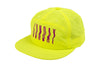 Sunday High Wave Nylon Snapback Hat (Safety Green w/ Purple Screen Print)