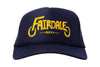 Fairdale Wheels Logo Hat (Navy w/ Sunset Gold Ink)