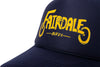 Fairdale Wheels Logo Hat (Navy w/ Sunset Gold Ink)