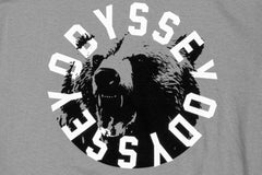 Odyssey Bear Central Tee (Gravel Gray w/ White + Black Ink)