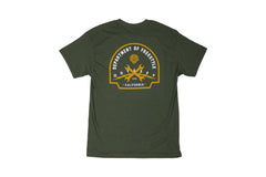 Odyssey Service Tee (Sage Green with White/Gold Ink)