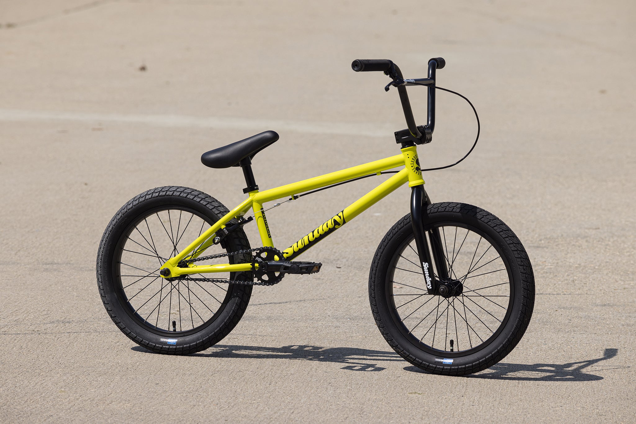 18 in bicycle bmx Sunday Primer 18" (Gloss Bright Yellow with 18.5" tt)
