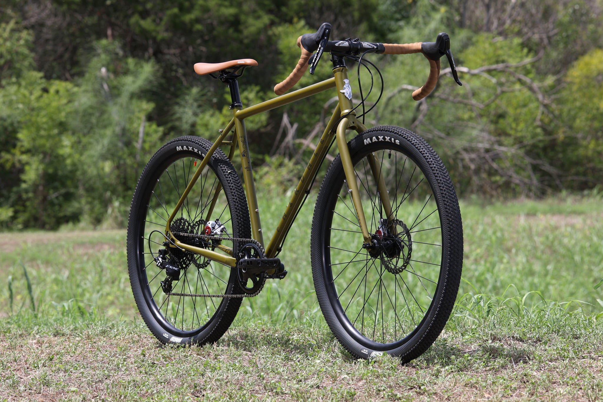 army green gravel bike Fairdale Weekender Nomad (Matte Army Green in S-XL)