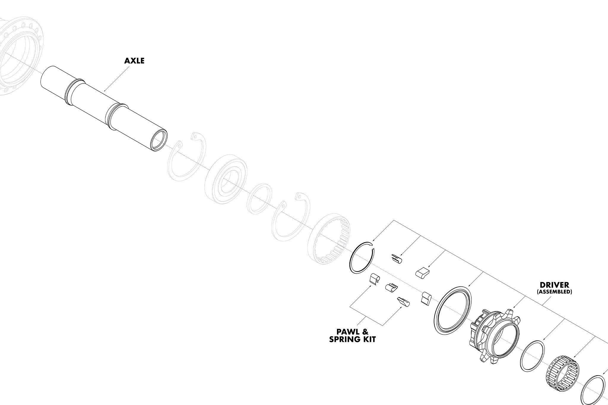 GSport Roloway Cassette Hub Parts | Full Factory Marketplace
