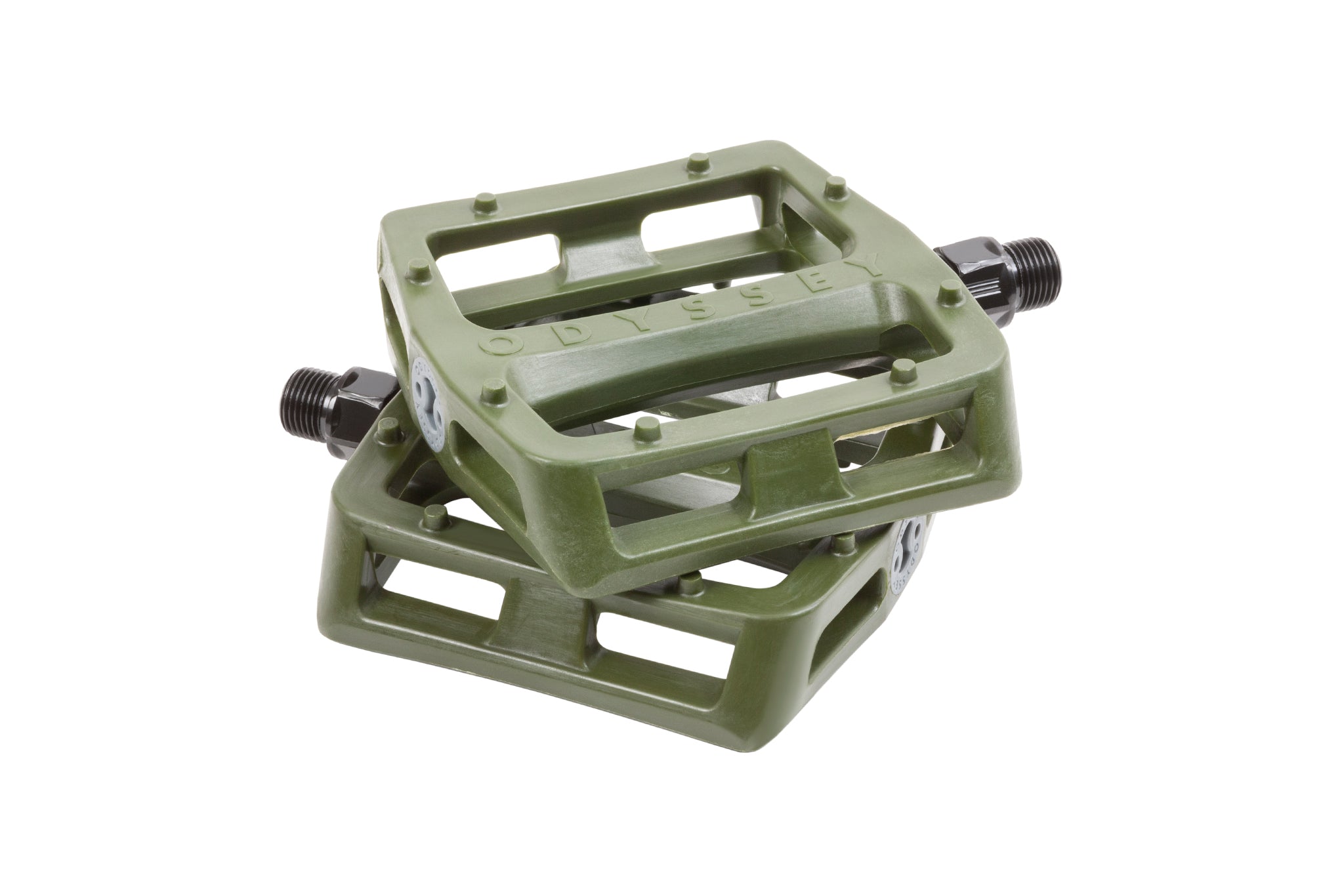 green mtb pedals Odyssey Grandstand v2 PC Pedals (Army Green)