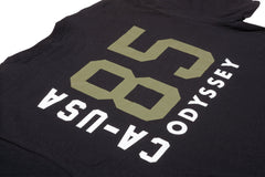 Odyssey Import Tee (Black with Olive Ink)
