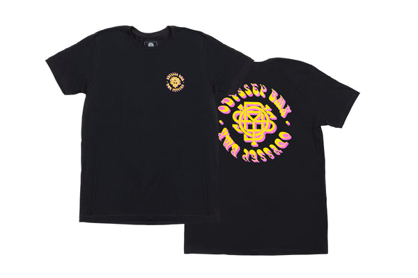 Odyssey Bethel Tee (Black with Yellow/Pink Fade)