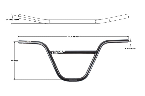 ODYSSEY UPPERCUT BAR　RISE 9 W27.5 Odyssey Uppercut 9