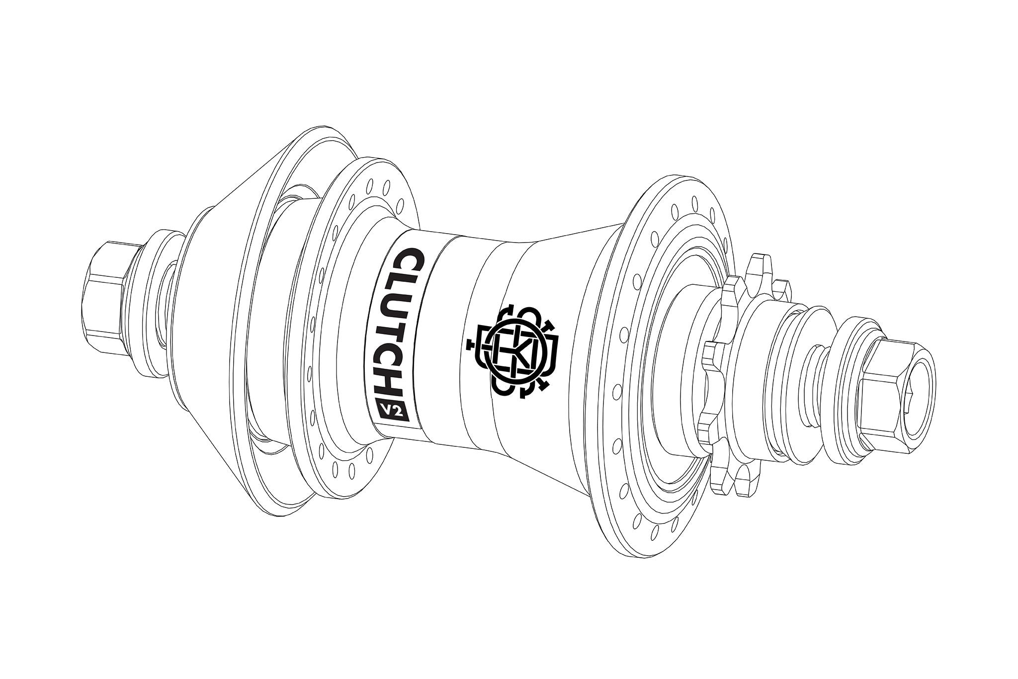 BMX ハブ ODYSSEY CLUTCH V2 【 左ドライブ 】 【新品】 Odyssey Clutch V2 Freecoaster Hub - BMX SHOP CAVE