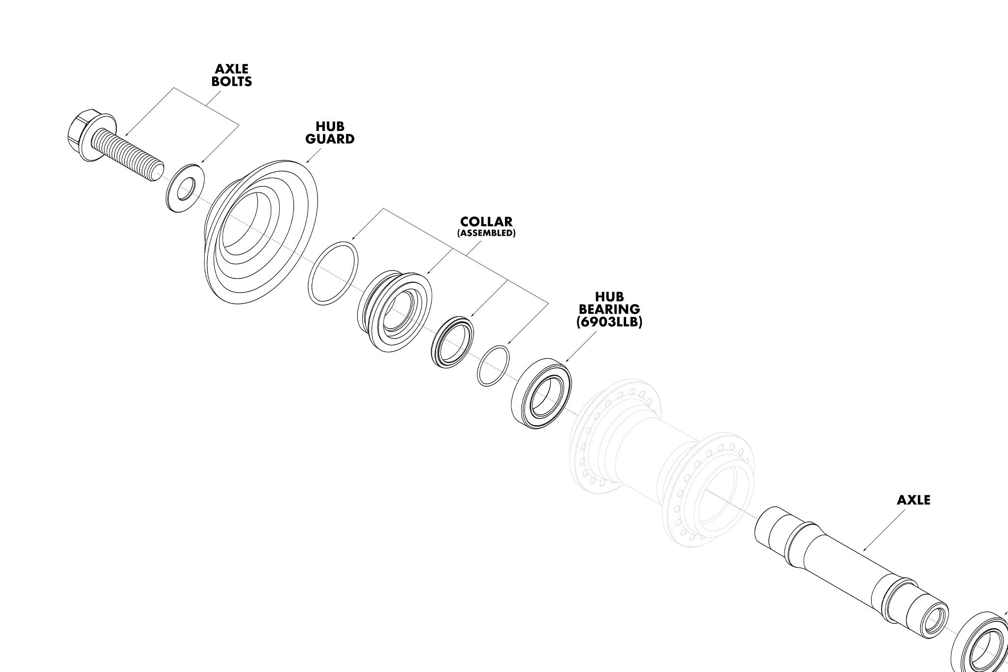 Odyssey Vandero Pro ハブ bmx Odyssey Vandero Pro Front Hub BMX Hubs – The Secret BMX Shop