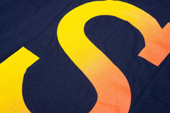 Sunday Big S Tee (Navy with Red/Yellow Fade Ink)