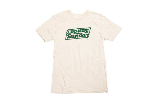 Sunday Linked Tee (Off-White/Forest Green)